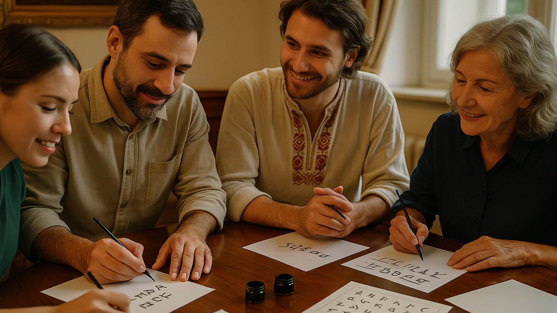 Glagolitic Script Team Calligraphy Circle, Croatia