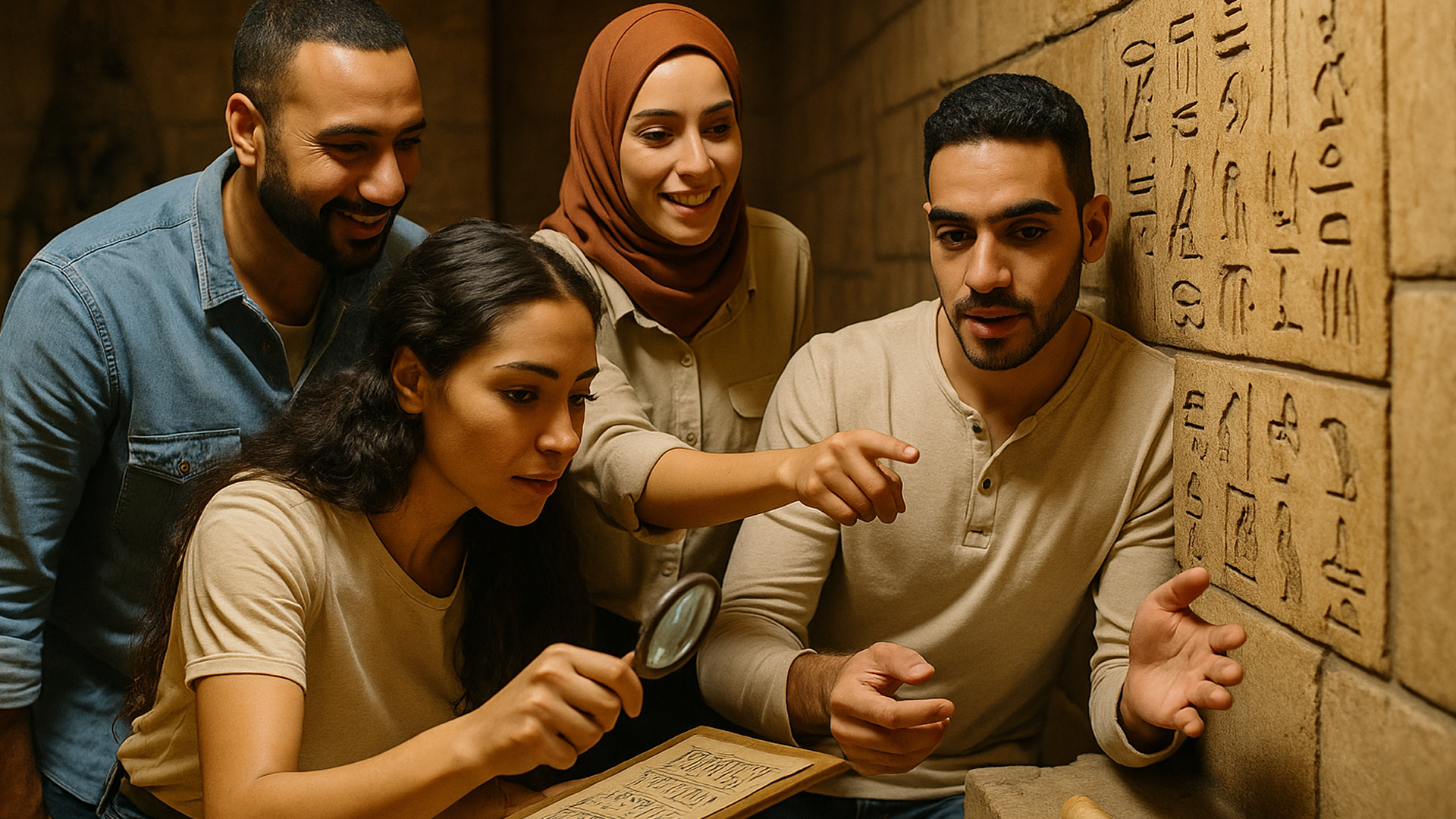 Hieroglyph Escape Room Hour for Team-Building, Egypt