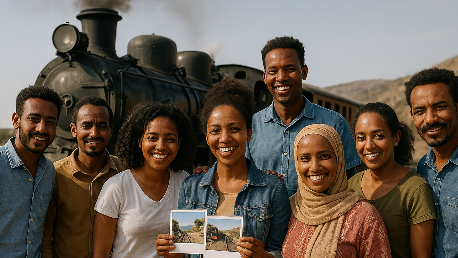 Asmara Steam Train Team Ride with Photo‑Thanks, Eritrea