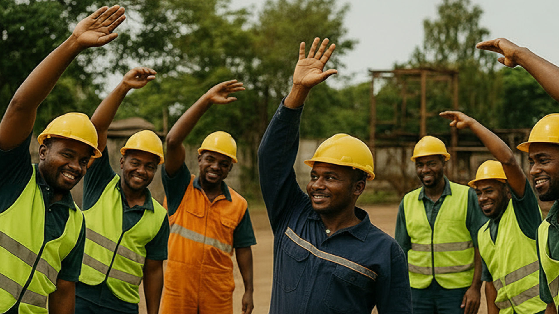 Pre‑Shift Mbolo Mobility Warm‑Up for Teams Daily, Gabon
