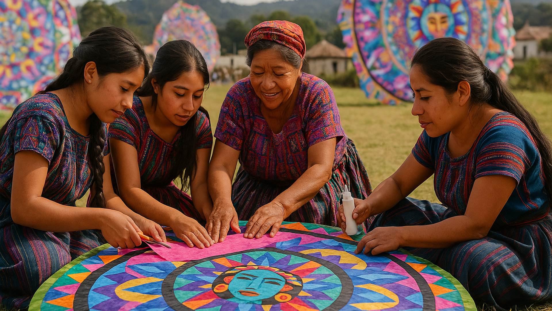 Giant Kite Co‑Build & Sky Message Team Day, Guatemala