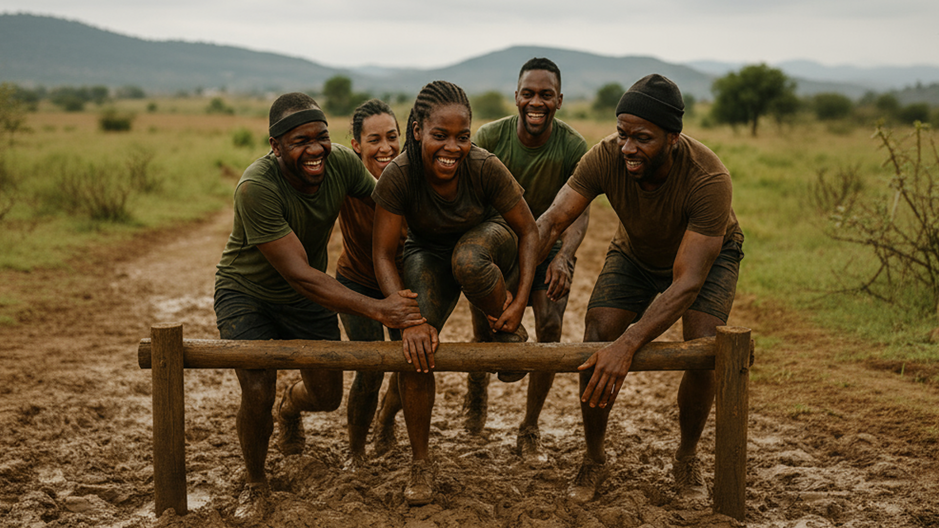 Finish-Together Corporate Team Obstacle Relay, Lesotho