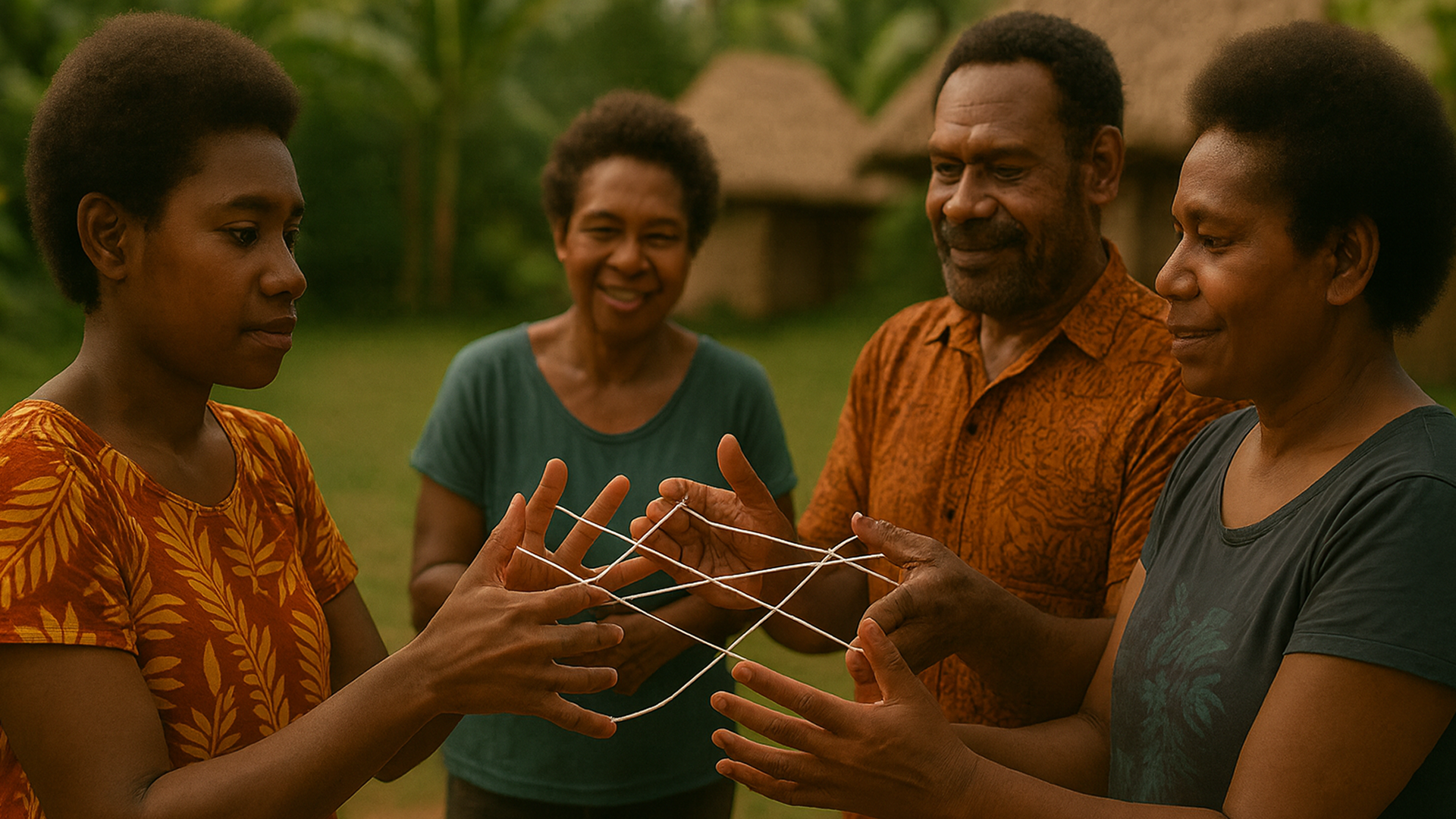 String Figure Team Coaching Circle, Papua New Guinea