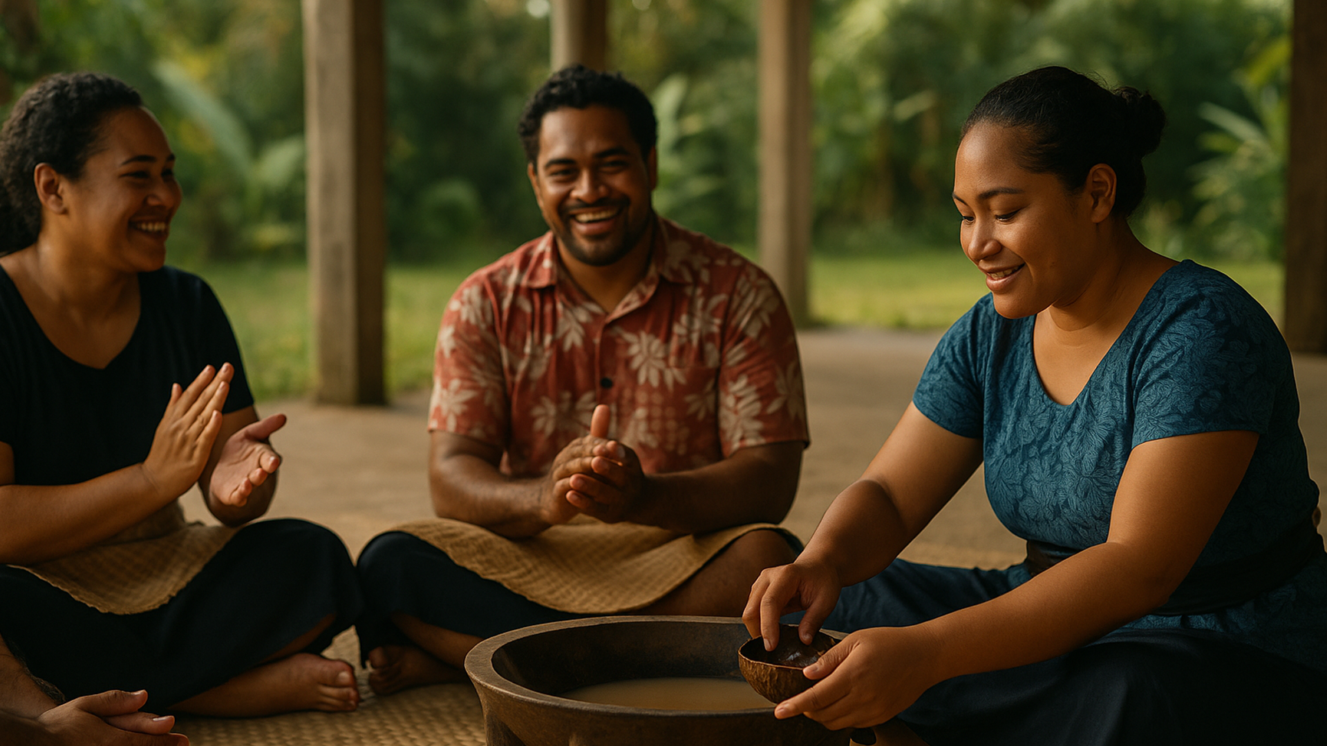 Kava Circle & Open Dialogue for Team Bonding, Tonga