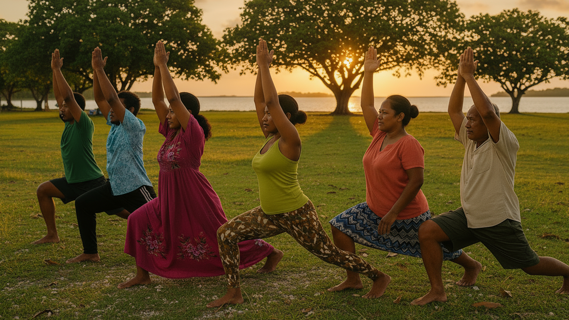 Sunset Runway Mobility & Team Synchrony Session, Tuvalu