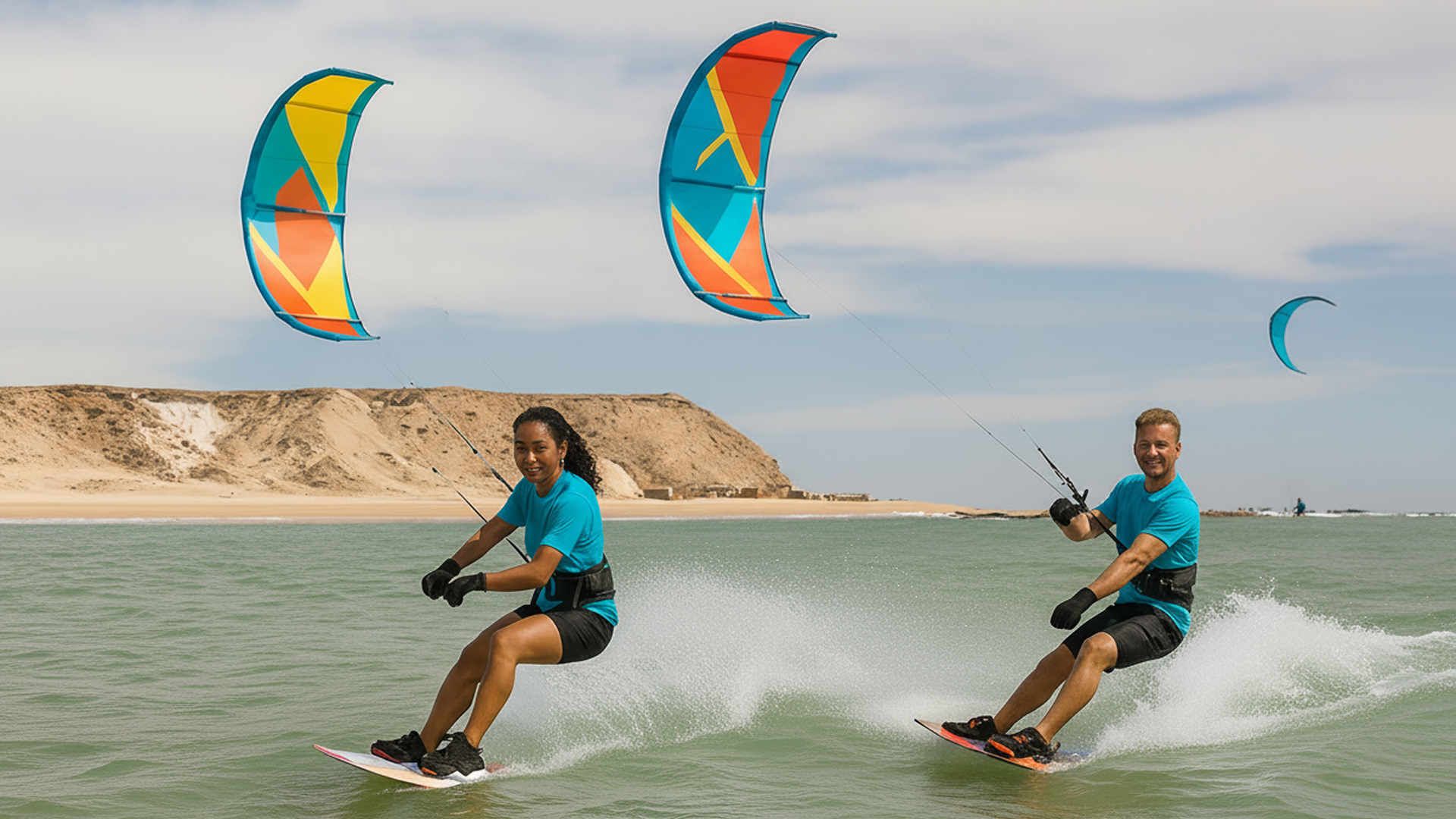 Kitesurf Buddy Launch & Daily Debrief, Western Sahara