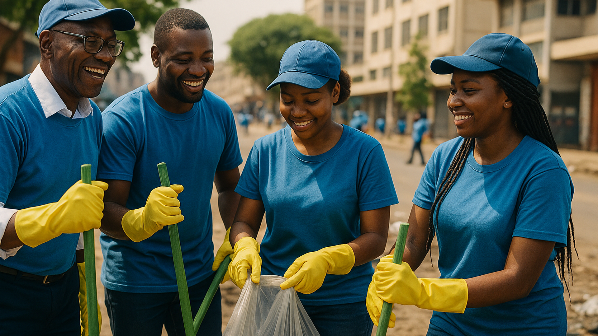 First-Friday City Clean-Up for Team Unity, Zimbabwe